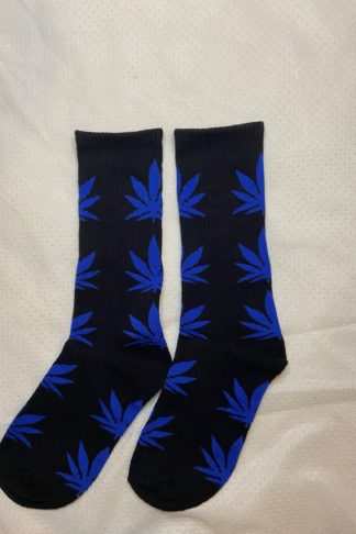 Black Blue Hemp Sock