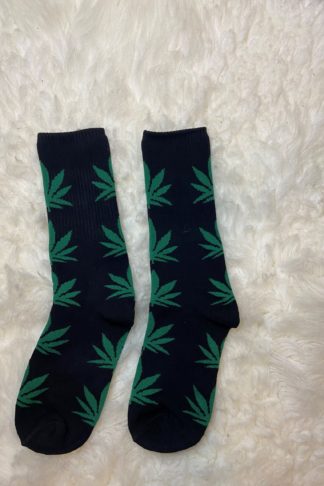 Black Green Hemp Sock